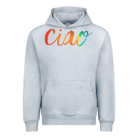 Heather Grey ciao italian saying Urban Hoodie - artisFamous
