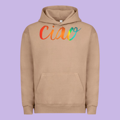 Ciao Italian Saying Urban Hoodie Designed By Artisfamous