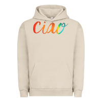Pigment French Oak ciao italian saying Urban Hoodie - artisFamous