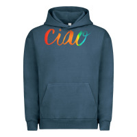 Pigment Midnight Navy ciao italian saying Urban Hoodie - artisFamous