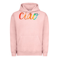 Pigment Salmon ciao italian saying Urban Hoodie - artisFamous