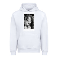 White vintage janis arts joplin Urban Hoodie - artisFamous