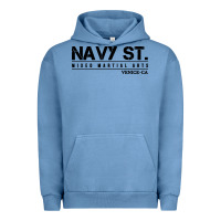Pigment Pebble Blue navy street kingdom mma mixed martial arts Urban Hoodie - artisFamous