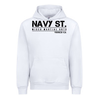 White navy street kingdom mma mixed martial arts Urban Hoodie - artisFamous