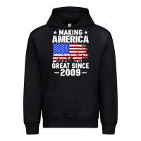 Black vintage making america great since 2009 Urban Hoodie - artisFamous