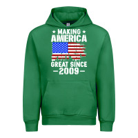 Emerald vintage making america great since 2009 Urban Hoodie - artisFamous