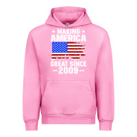 Fuchsia Pink vintage making america great since 2009 Urban Hoodie - artisFamous