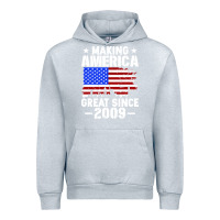 Heather Grey vintage making america great since 2009 Urban Hoodie - artisFamous
