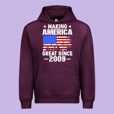 Vintage Making America Great Since 2009 Urban Hoodie Designed By Artisfamous