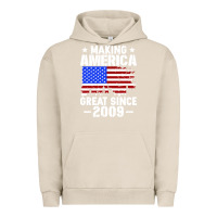 Pigment French Oak vintage making america great since 2009 Urban Hoodie - artisFamous