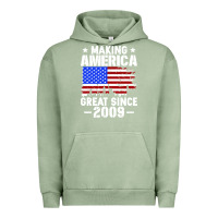 Pigment Oil Green vintage making america great since 2009 Urban Hoodie - artisFamous