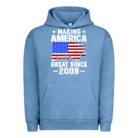 Pigment Pebble Blue vintage making america great since 2009 Urban Hoodie - artisFamous