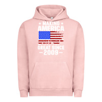 Pigment Salmon vintage making america great since 2009 Urban Hoodie - artisFamous