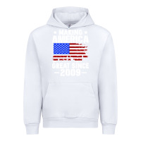 White vintage making america great since 2009 Urban Hoodie - artisFamous