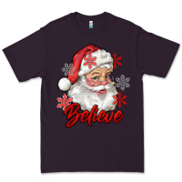 Plum santa believe Premium Tee - RanaPortraitStore