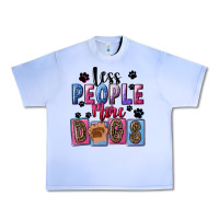 Grape Ice Less people more dogs Mother's Day Urban Heavy Tee - FaDigitalArtStudio