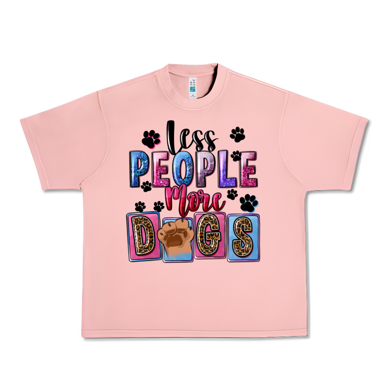 Less People More Dogs Mother's Day Urban Heavy Tee by FaDigitalArtStudio | Teevron