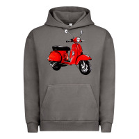 Pigment Tornado classic italian vespa scooter Urban Hoodie - artisFamous