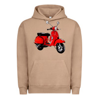 Pigment Burro classic italian vespa scooter Urban Hoodie - artisFamous