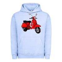 Pigment Grape Ice classic italian vespa scooter Urban Hoodie - artisFamous