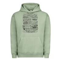 Pigment Oil Green schitt's creek fold in the cheese Urban Hoodie - artisFamous