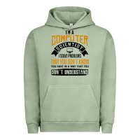 Pigment Oil Green computer scientist programmer Urban Hoodie - artisFamous