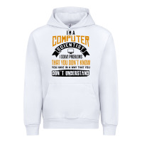 White computer scientist programmer Urban Hoodie - artisFamous