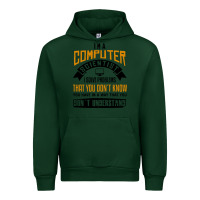 Forest Green computer scientist programmer Urban Hoodie - artisFamous