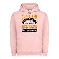 Pigment Salmon computer scientist programmer Urban Hoodie - artisFamous