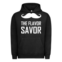 Pigment Black mustache the flavor savor Urban Hoodie - artisFamous