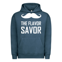 Pigment Midnight Navy mustache the flavor savor Urban Hoodie - artisFamous