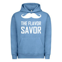 Pigment Pebble Blue mustache the flavor savor Urban Hoodie - artisFamous