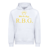 White rbg ruth bader ginsburg Urban Hoodie - artisFamous