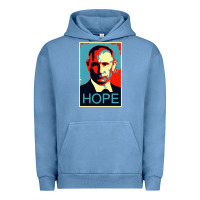 Pigment Pebble Blue putin hope style Urban Hoodie - artisFamous