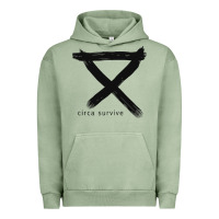 Pigment Oil Green CIRCA SURVIVE Urban Hoodie - artisFamous