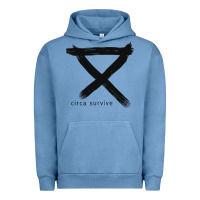 Pigment Pebble Blue CIRCA SURVIVE Urban Hoodie - artisFamous