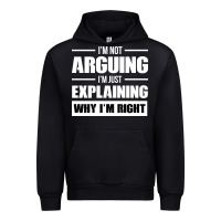 Black I'M NOT ARGUING I'M JUST EXPLAINING WHY I'M RIGHT FUNNY Urban Hoodie - artisFamous