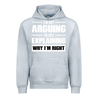 Heather Grey I'M NOT ARGUING I'M JUST EXPLAINING WHY I'M RIGHT FUNNY Urban Hoodie - artisFamous