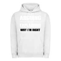 Pigment Lunar Rock I'M NOT ARGUING I'M JUST EXPLAINING WHY I'M RIGHT FUNNY Urban Hoodie - artisFamous