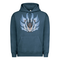 Pigment Midnight Navy chaotic xeno'jiiva Urban Hoodie - artisFamous