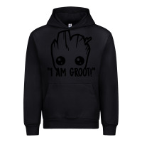 Black baby groot Urban Hoodie - artisFamous