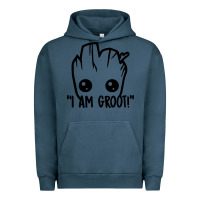 Pigment Midnight Navy baby groot Urban Hoodie - artisFamous