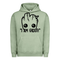 Pigment Oil Green baby groot Urban Hoodie - artisFamous