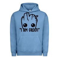 Pigment Pebble Blue baby groot Urban Hoodie - artisFamous