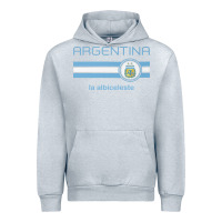 Heather Grey soccer argentina jersey argentinian football la albiceleste Urban Hoodie - artisFamous