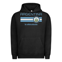 Pigment Black soccer argentina jersey argentinian football la albiceleste Urban Hoodie - artisFamous