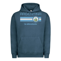 Pigment Midnight Navy soccer argentina jersey argentinian football la albiceleste Urban Hoodie - artisFamous