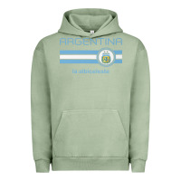 Pigment Oil Green soccer argentina jersey argentinian football la albiceleste Urban Hoodie - artisFamous