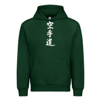 Forest Green kanji karate Urban Hoodie - artisFamous