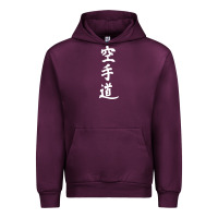 Mauve Wine kanji karate Urban Hoodie - artisFamous